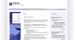 Desktop Screenshot of equita.cz